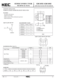 Datasheet KRC652E manufacturer KEC
